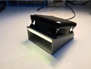 lehim duman çıkarıcı 92 mm fan led ışık araçlar Stok HP 3d print model - Mito3D