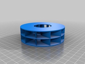 centrifugal blower impeller parametric parts openscad 3d print model - Mito3D