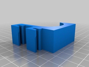 ganchos para colgar cosas 25mmx25mm alambre de 3 mm malla organización 3d print model - Mito3D