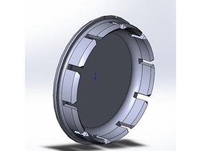 hub cap replacement parts auto wheel 3d print model - Mito3D
