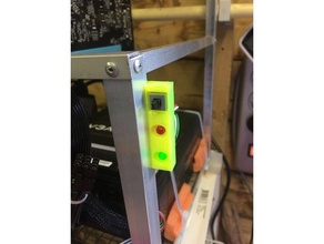 mining rig mini dash güç düğmesi hdd led bilgisayar anahtarı 3d print model - Mito3D