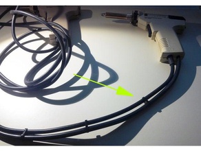 cable clips zd-917 desoldering station electronics management gun lasercut soldering iron 3d print model - Mito3D