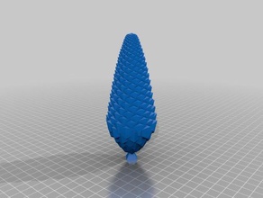 pomme de pin les mathématiques art personnalisé 3d print model - Mito3D