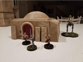 star wars legion small tatooine house 2 hobby terrain 3d print model - Mito3D