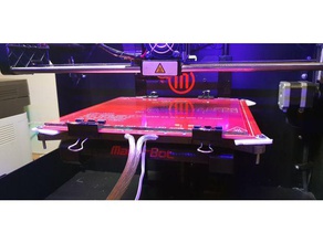 replicator 2 mk2b heat-plate adaptor 3d printer parts 3d print model - Mito3D