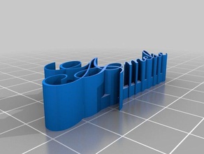 ma personnalisé 3d plaque de nom amelie corsivo sculptures 3d print model - Mito3D