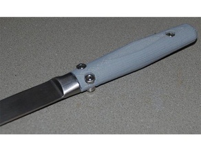 cabo da faca a cozinha jantar knive lidar peça de substituição 3d print model - Mito3D