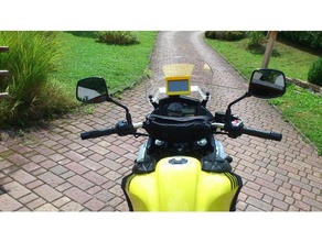 garmin holder suzuki v-strom 650 3d printing mount motorbike motorcycle 3d print model - Mito3D