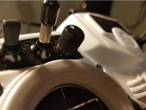 taranis pote de botão rc veículos frsky recartilhado potenciômetro x9d 3d print model - Mito3D