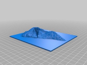 palma part canary islands spain learning earth geo geography height map landscape model terrain topography vulcano 3d print model - Mito3D