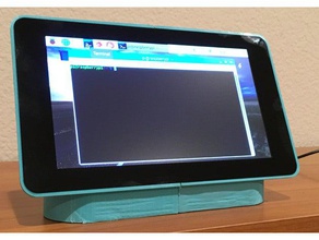 raspberry pi display stand electronics 3 case 3d print model - Mito3D