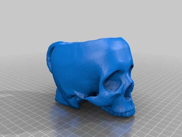 skull mug food drink beer coffee tankard soup 3D print model - Mito3D