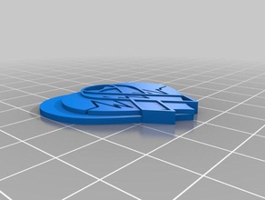 heartbeat cancer ribbon pendant jewelry 3d print model - Mito3D