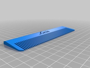 my customized comb 2 bathroom 3d print model - Mito3D