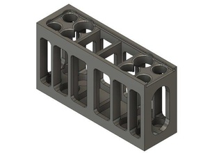 compact battery holder containers 3d print model - Mito3D