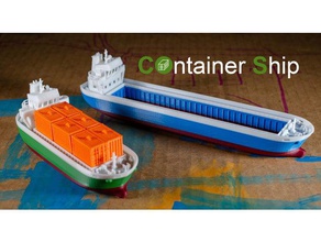 cos-le navire porte-conteneurs les jouets jeux la salle de bain baignoire bathtubboat bateaux fret cargoship enfants flotteur flotteurs navires nager 3d print model - Mito3D