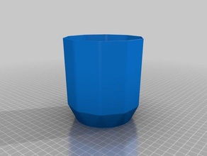 my customized polygonal planter decor 3d print model - Mito3D