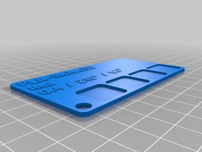 pla raise3d rote karte drucken tests angepasst 3d print model - Mito3D