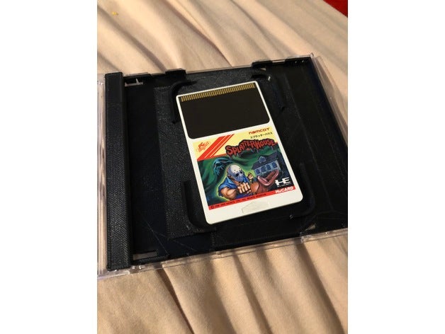 pc engine turbografx cd jewel case vassoio interno di sostituzione hucards video giochi 3D print model - Mito3D