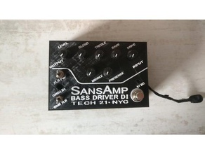 sansamp pedal drive bass di Musik bass-Gitarre Effekt 3d print model - Mito3D