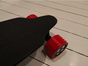 electric longboard 90mm dirt tires 3d printing skateboard 3d print model - Mito3D