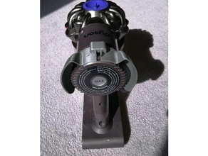 ventilateur de réglage dyson v6 ménage fournitures l'aspirateur bouclier du vent 3d print model - Mito3D