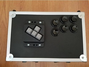 protobox joystick sanwa adaptador video juegos arcade luchar contra el palo la alegría de mezcla cuadro mixbox 3d print model - Mito3D