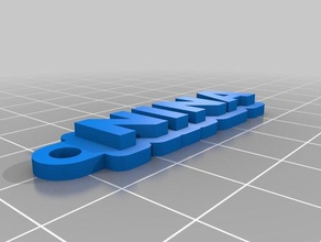 nina keychain keychains customized 3d print model - Mito3D