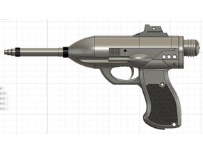 canto bight oficial de policía relby k-25 blaster el traje la cop pistola rayos lado del brazo star wars último los jedi tlj 3d print model - Mito3D