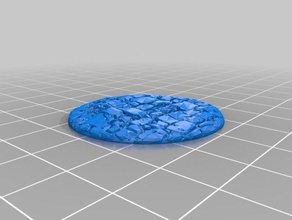 round bases paving other figure base miniature 3d print model - Mito3D