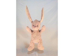 bunny 2 art stuffed animal toy 3d print model - Mito3D