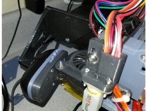 ender 3 z-eje de montaje la cámara logitech c270 20 mm más larga administración cables, clips remix 3d impresora partes 3d print model - Mito3D