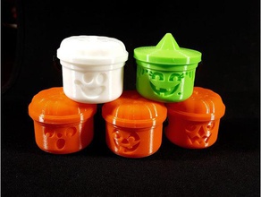 mini halloween mcbuckets decor ghost mcdonalds nostalgia pumpkin trick treat witch 3d print model - Mito3D