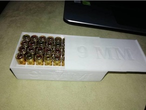 scatola di munizioni 9mm luger sport all'aperto 3d print model - Mito3D