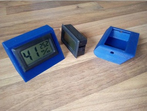 secretária de temperatura, umidade snap módulo diy lcd sensor temperatura do gabinete 3d print model - Mito3D