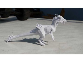 raptor mount guild wars 2 path fire sculptures 3d print model - Mito3D