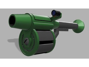 bazooka tambor de la revista juguete juego accesorios 28mm guardia imperial warhammer 40k 3d print model - Mito3D