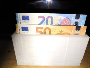 euro banknote holder organization 3d print model - Mito3D