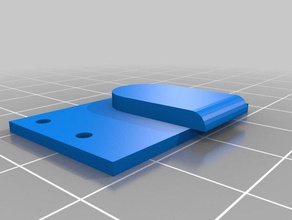 extruder hole cover udelta rework 3d printer accessories 3d print model - Mito3D
