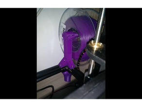 solide 2020tronxy x3 support de bobine 3d l'imprimante accessoires 2020 extrusion filament fillament titulaire fort tronxy x3a 3d print model - Mito3D