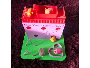tsum mini escola playset casa também se encaixa disney ooshies playsets brinquedo tsumtsum 3d print model - Mito3D