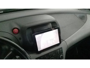 soporte para tablet nisan almera tino car 3d print model - Mito3D