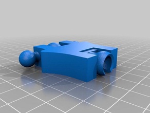 semplificato di figura azione superiore del corpo i giocattoli giochi monouso 3d print model - Mito3D