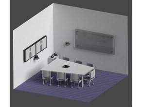 zoom room buildings structures camera conferencing ipad office equipment supplies telephone video rooms 3d print model - Mito3D