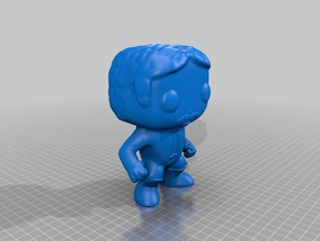 1 erkek civilst kocakafalı benzeme heykeller funko pop 3d print model - Mito3D