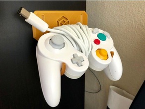 gamecube controller holder video games 3d print model - Mito3D