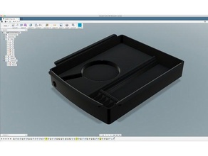 tesla model coing vassoio qi caricabatterie automotive di moneta telefono wireless 3d print model - Mito3D