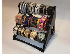 la joyería soporte de pulsera titular reloj pie accesorios 3d print model - Mito3D