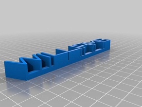 williams placa com o nome de caixa correio esculturas personalizado 3d print model - Mito3D