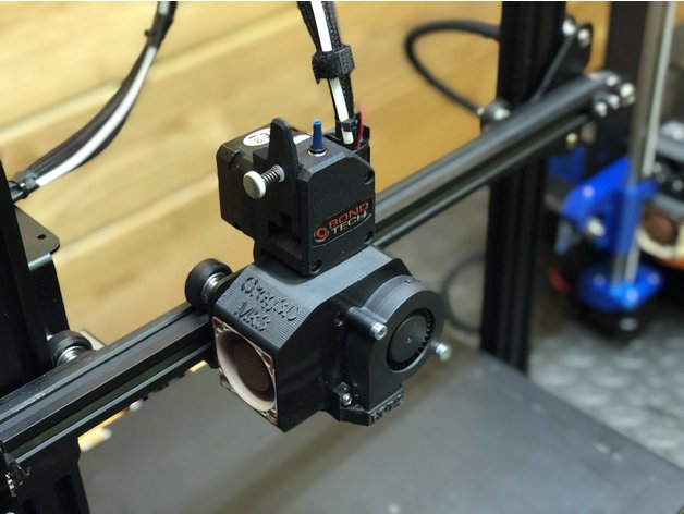 bondtech bmg e3d v6 cabeça de impressão creality cr-10s a impressora partes 3D print model - Mito3D